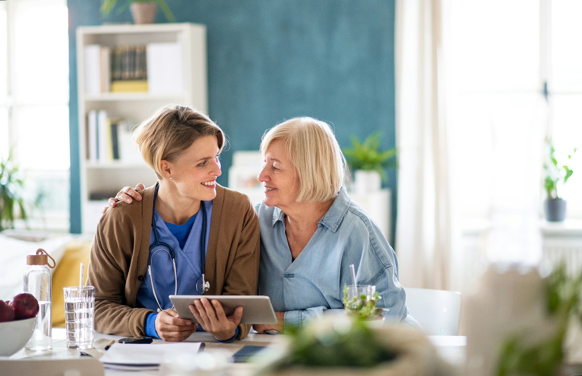 Family reviewing assisted living financial planning documents