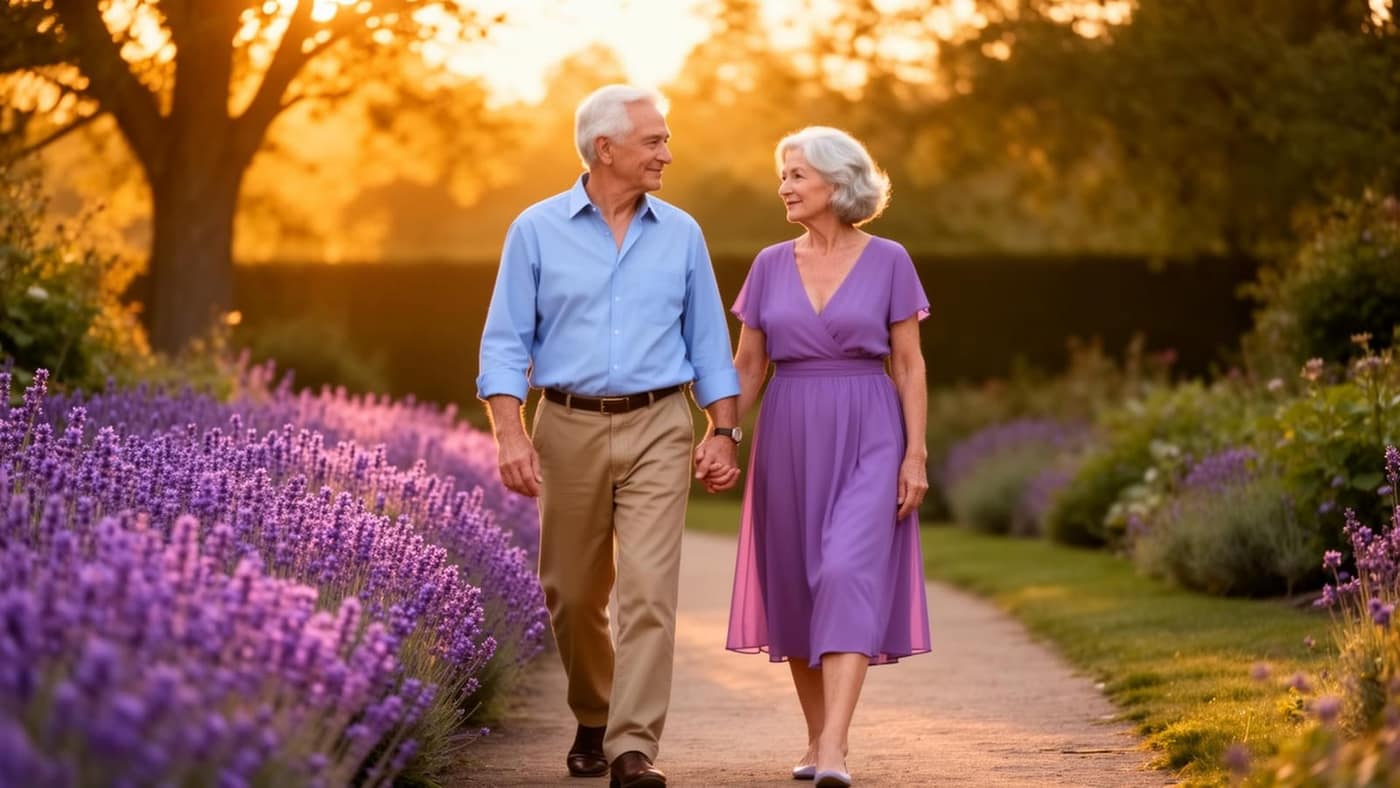 Senior couple planning for the future