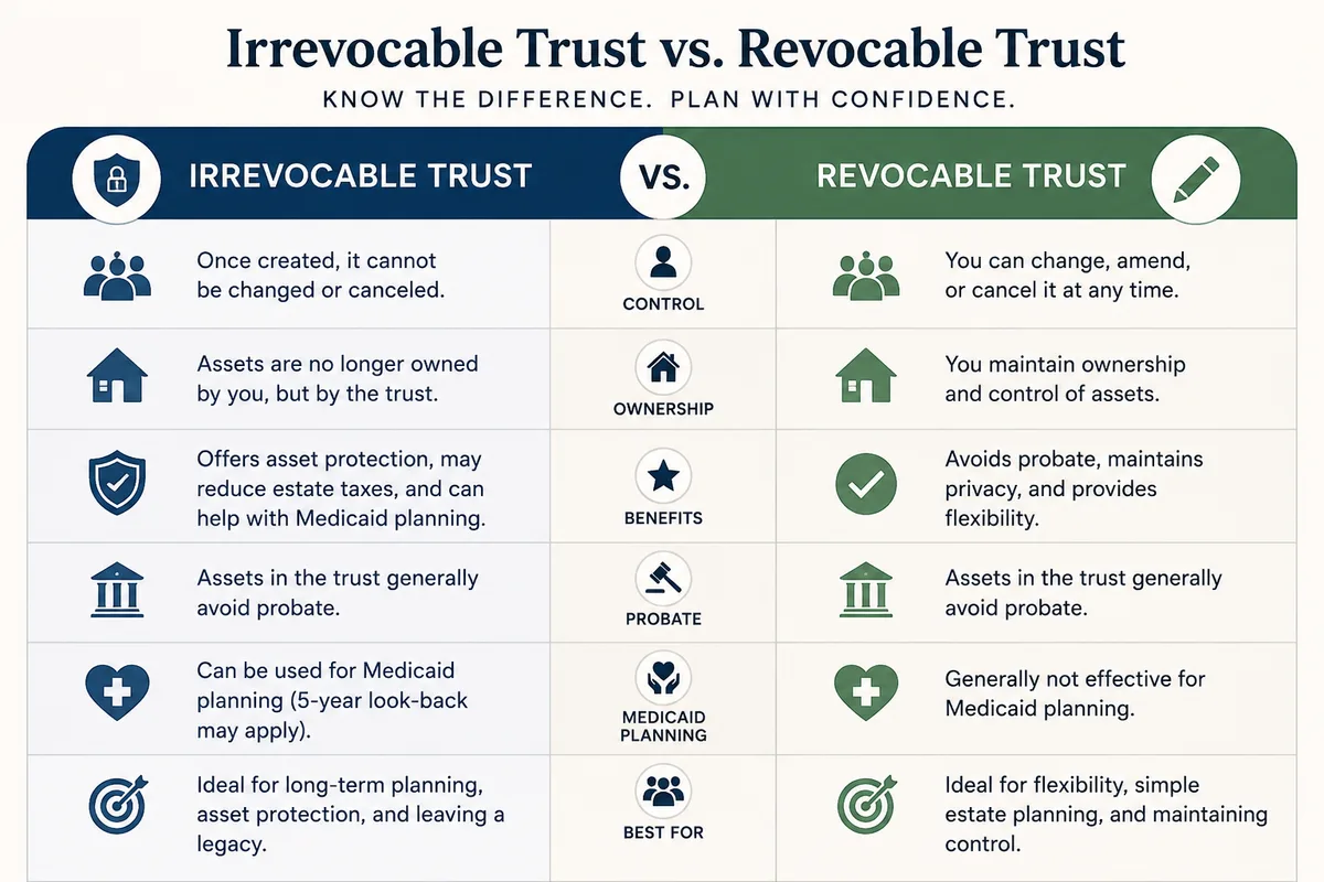 Irrevocable vs. Revocable Trust: What's the Difference?